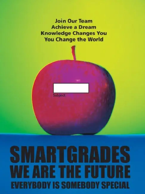 SMARTGRADES School Notebooks with Study Skills, RED APPLE,: "How to Ace a Test" (100 Pages) 2N1: Write Class Notes & Test-Review NotesStudent Tested! by Smartgrades Brain Power Revolution