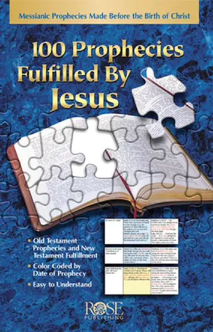 100 Prophecies Fulfilled by Jesus Pamphlet: Messianic Prohpecies Made Before the Birth of Christ by Jesus