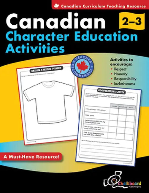 Canadian Character Education Activities Grades 2-3 by Demetra Turnbull