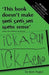 This Book Doesn't Make Sense: Living and Learning with Dyslexia by Jean Augur