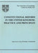 Constitutional Reform in the UK: Principles and Practice by University of Cambridge Centre for Publi