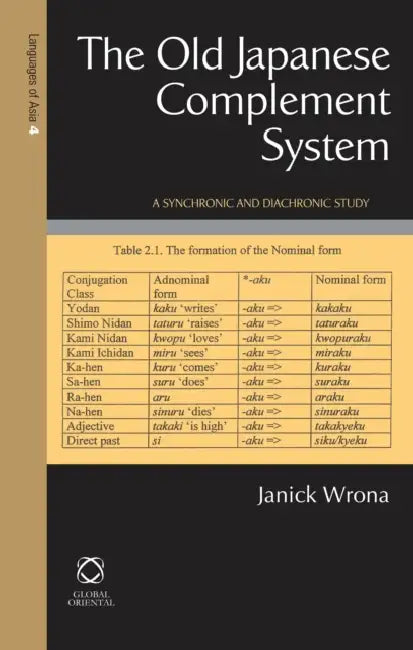 The Old Japanese Complement System by Janick Wrona
