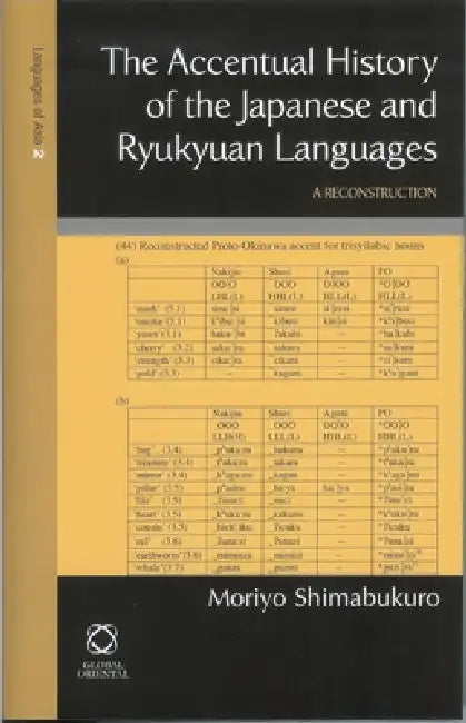 The Accentual History of the Japanese and Ryukyuan Languages: A Reconstruction by Moriyo Shimabukuro