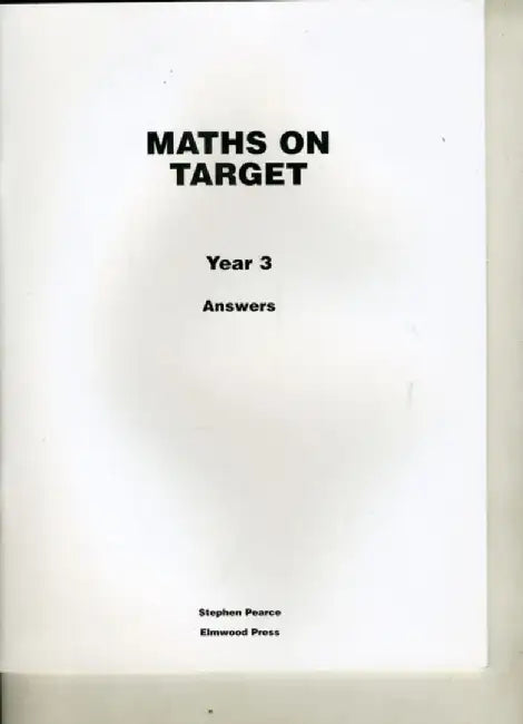 Maths on Target Year 3 Answers by Stephen Pearce