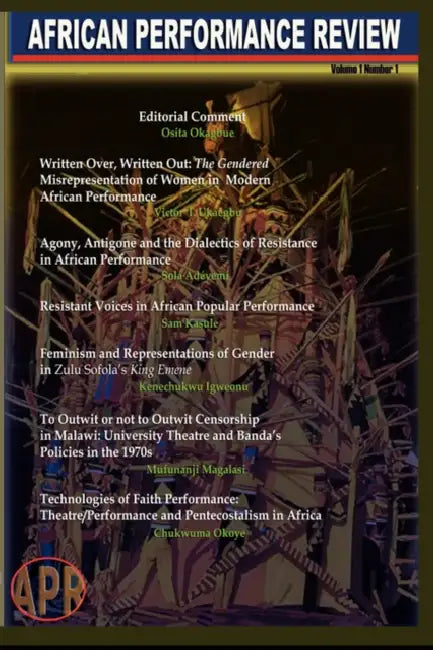 African Performance Review, Vol 1 No 1 2007 by Osita Okagbue