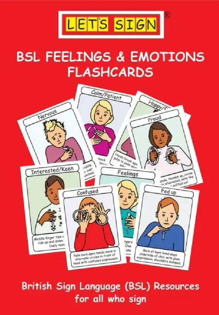 Let's Sign BSL Feelings & Emotions Flashcards by Cath Smith