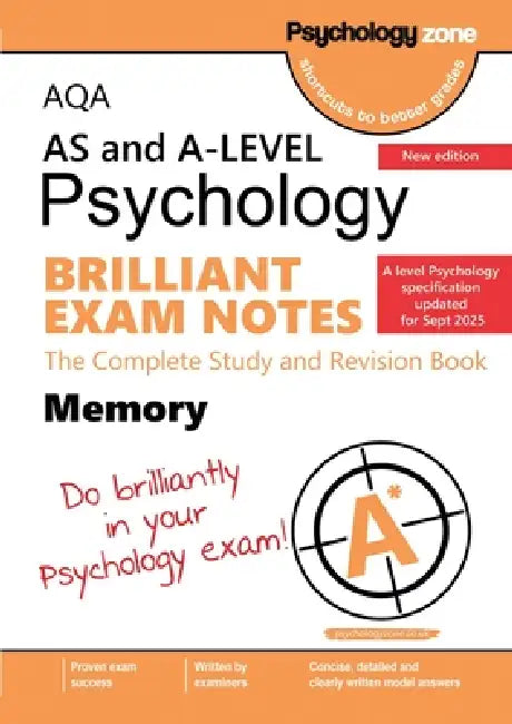 AQA A-Level Psychology Brilliant Exam Notes: Updated for 2025 specification by Nicholas Savva