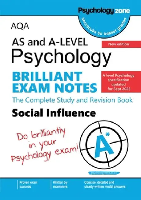AQA A-Level Psychology Brilliant Exam Notes: Updated for 2025 specification by Nicholas Savva