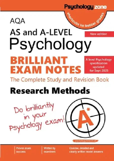 AQA A-Level Psychology Brilliant Exam Notes: Updated for 2025 specification by Nicholas Savva
