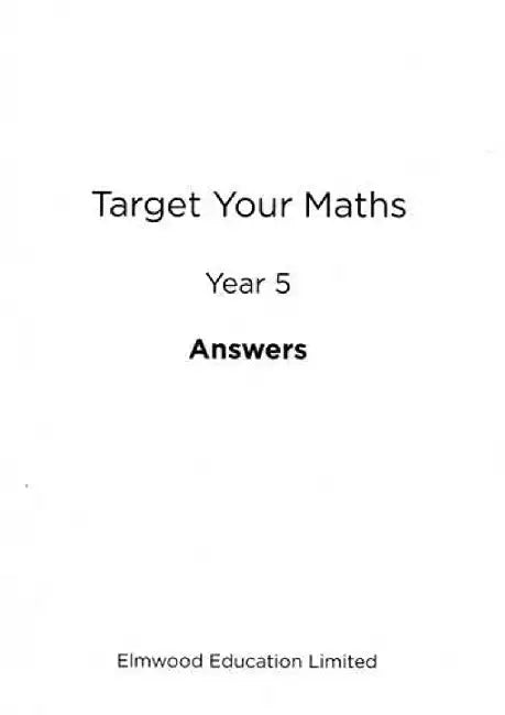 Target Your Maths Year 5 Answer Book by Stephen Pearce