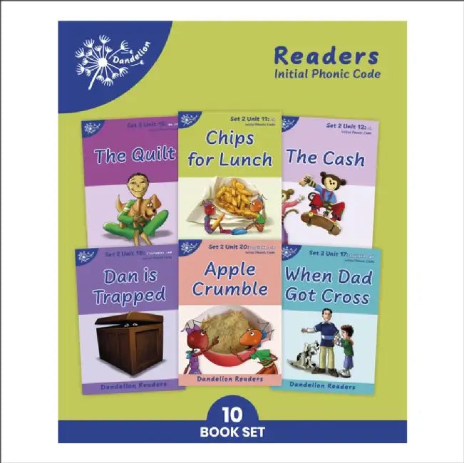 Phonic Books Dandelion Readers Set 2 Units 11-20 by Phonic Books