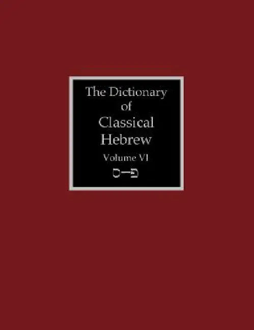 The Dictionary of Classical Hebrew Volume 6: Samekh-Pe by David J. a. Clines
