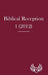 Biblical Reception 1 by J. Cheryl Exum, David J. a. Clines