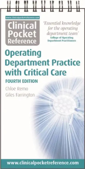 Clinical Pocket Reference Operating Department Practice by Chloe Remo