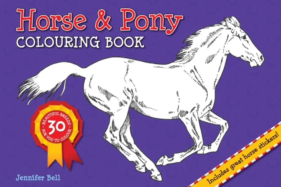 Horse and Pony Colouring Book by Jennifer Bell