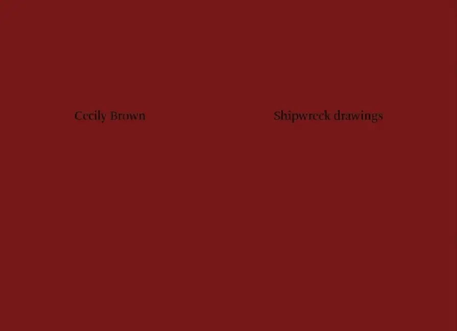 Cecily Brown: Shipwreck Drawings by Cecily Brown