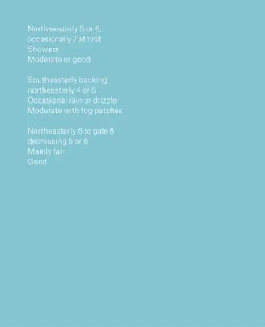 The Shipping Forecast by Mark Power