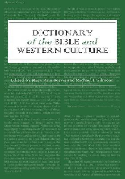 Dictionary of the Bible and Western Culture by Mary Ann Beavis, Michael J. Gilmour