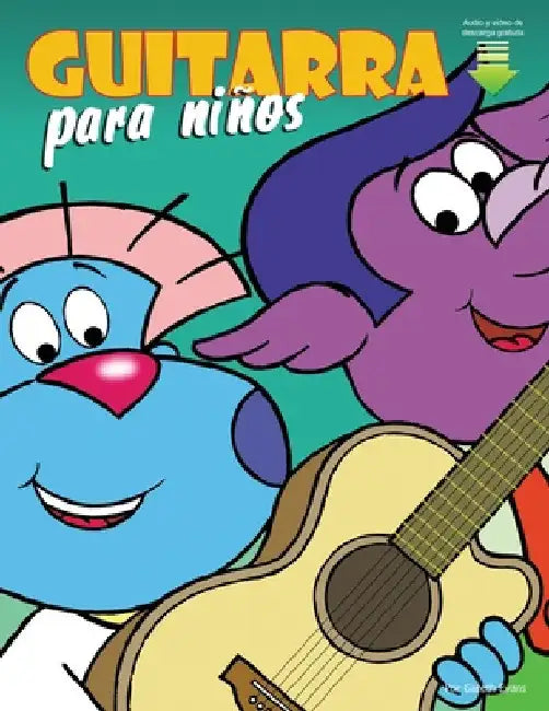 Guitarra para niños: Primeros pasos para aprender a tocar la guitarra con audio y vídeo by Evans, Gareth