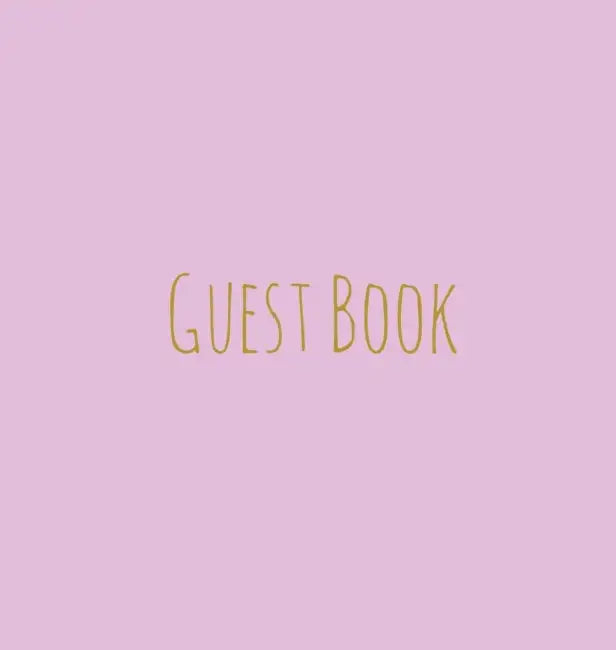 Wedding Guest Book, Bride and Groom, Special Occasion, Comments, Gifts, Well Wish's, Wedding Signing Book, Pink and Gold (Hardback) by Lollys Publishing