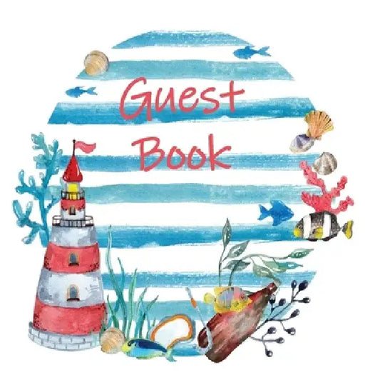 Guest Book, Visitors Book, Guests Comments, Vacation Home Guest Book, Beach House Guest Book, Comments Book, Visitor Book, Nautical Guest Book, Holida by Lollys Publishing