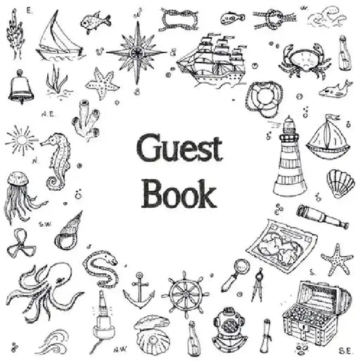 Guest Book, Visitors Book, Guests Comments, Vacation Home Guest Book, Beach House Guest Book, Comments Book, Visitor Book, Nautical Guest Book, Holida by Lollys Publishing
