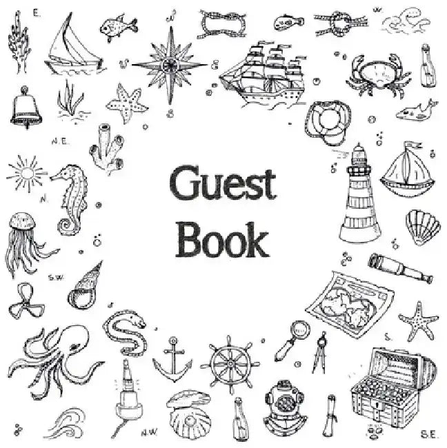 Guest Book, Visitors Book, Guests Comments, Vacation Home Guest Book, Beach House Guest Book, Comments Book, Visitor Book, Nautical Guest Book, Holida by Lollys Publishing