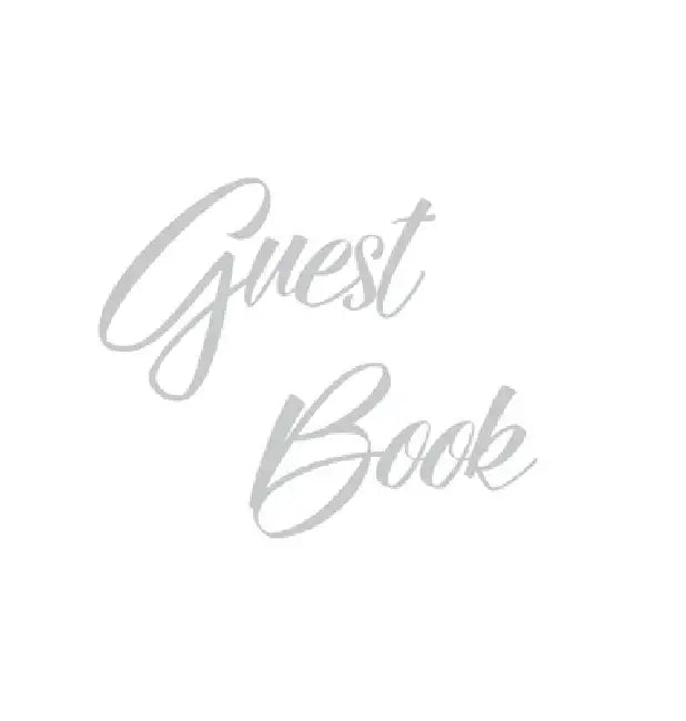 Silver Guest Book, Weddings, Anniversary, Party's, Special Occasions, Memories, Christening, Baptism, Wake, Funeral, Visitors Book, Guests Comments, V by Lollys Publishing