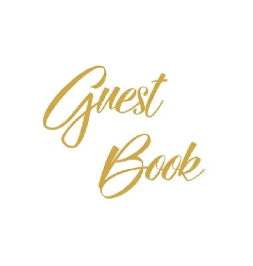 Gold Guest Book, Weddings, Anniversary, Party's, Special Occasions, Wake, Funeral, Memories, Christening, Baptism, Visitors Book, Guests Comments, Vac by Lollys Publishing