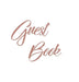 Rose Gold Guest Book, Weddings, Anniversary, Party's, Special Occasions, Memories, Christening, Baptism, Visitors Book, Guests Comments, Vacation Home by Lollys Publishing