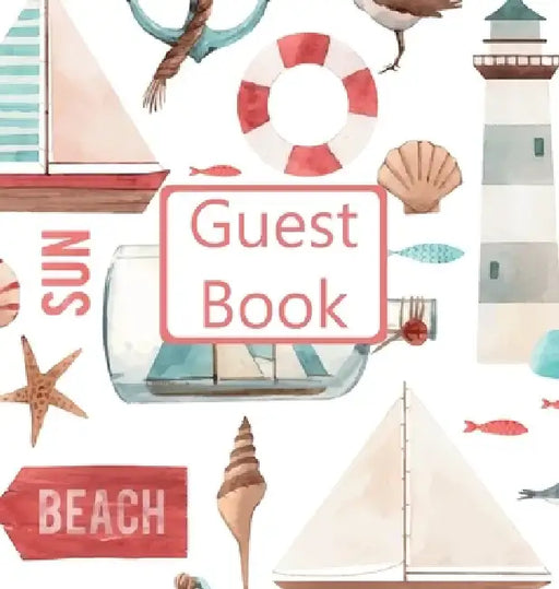 Guest Book, Guests Comments, Visitors Book, Vacation Home Guest Book, Beach House Guest Book, Comments Book, Visitor Book, Nautical Guest Book, Holida by Lollys Publishing