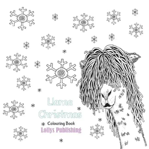 Llama Christmas Colouring Book: Mindfulness Llama Colouring Book by Lollys Publishing