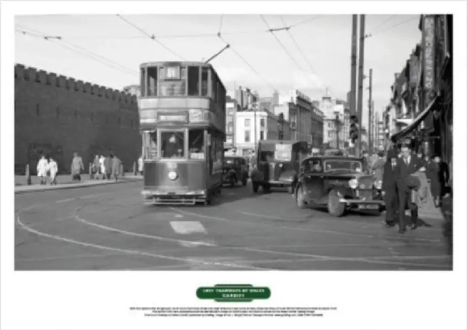 Lost Tramways Of Wales Poster Cardiff Castle