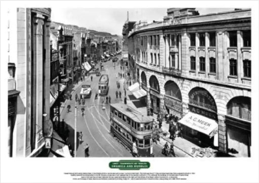 Lost Tramways Of Wales Poster  Castle Street Swansea
