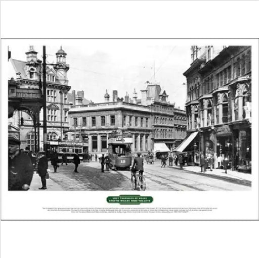 Lost Tramways Of Wales Poster Commercial Street Newport