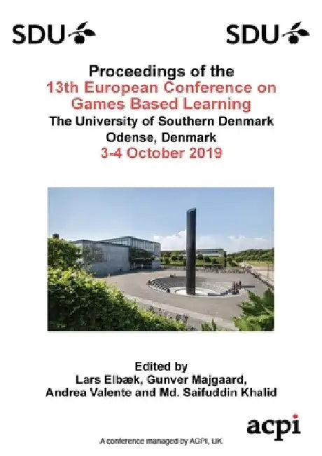 ECGBL19 - Proceedings of the 13th European Conference on Game Based Learning by Lars Elbæk