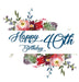Happy 40th Birthday Guest Book (Hardcover): Memory book, guest book, birthday and party decor by Lulu and Bell