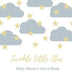 Baby shower guest book (Hardcover): comments book, baby shower party decor, baby naming day guest book, advice for parents sign in book, baby shower p by Lulu and Bell
