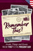 Remember This?: People, Things and Events from 1957 to the Present Day (US Edition) by Gilbert Moss