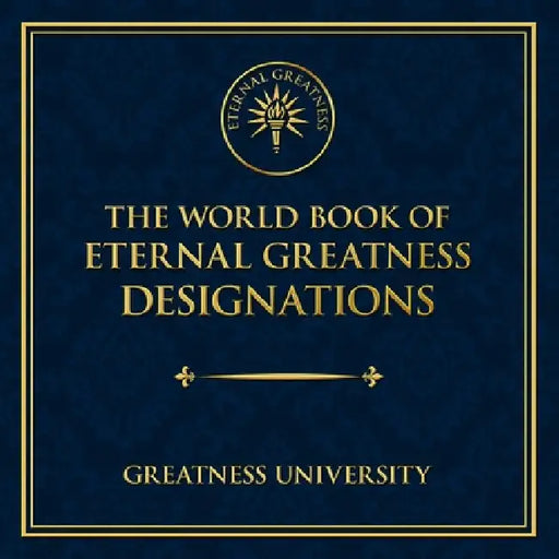 The World Book of Eternal Greatness Designations by Patrick Businge, Greatness University