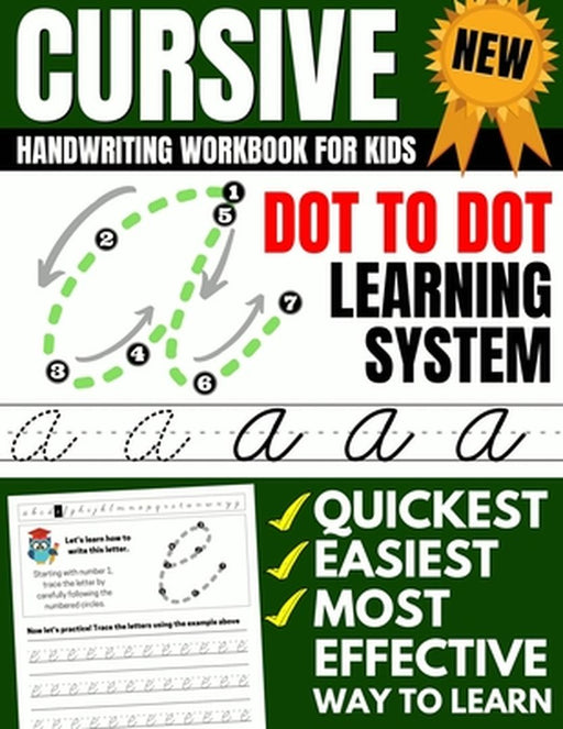 Cursive Handwriting Workbook For Kids: Dot To Dot Cursive Practice Book (Beginning Cursive) by Brighter Child Company