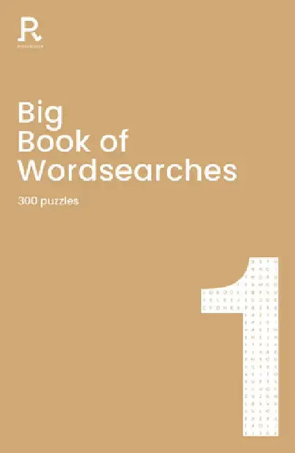 Big Book of Wordsearches Book 1: A Bumper Word Search Gift for Adults by Richardson Puzzles and Games