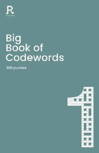 Big Book of Codewords Book 1: A Bumper Codeword Gift for Adults by Richardson Puzzles and Games