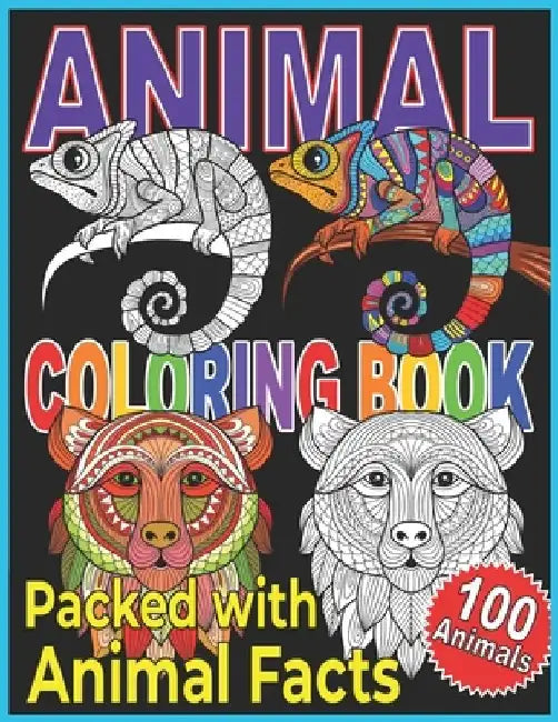 Animal Coloring Book: Animal Coloring Book For Kids. A Color, Discover, and Learn Coloring Book. by Clever Eddy