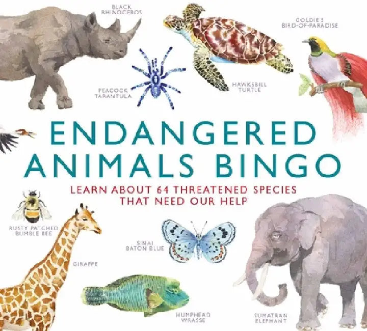 Endangered Animals Bingo: Learn about 64 Threatened Species That Need Our Help by Marcel George