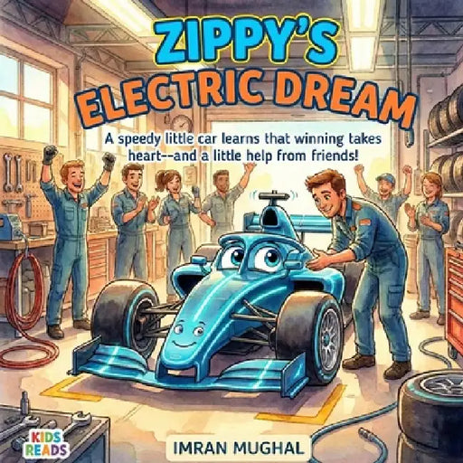 Zippy's Electric Dream: A little car with big heart learns to race with the help of friends by Imran Mughal
