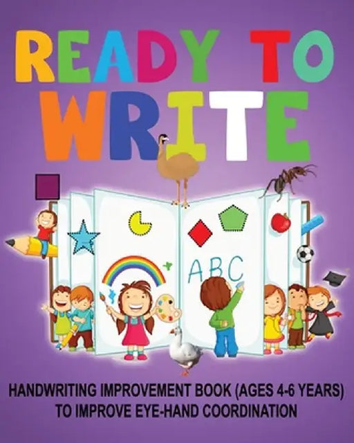 Ready to Write: Handwriting Activity Book ages- 4-6 years, to improve eye-hand coordination by Newbee Publication