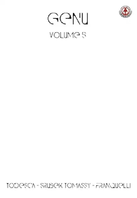 Genu: Volume 5 by Tommaso Todesca