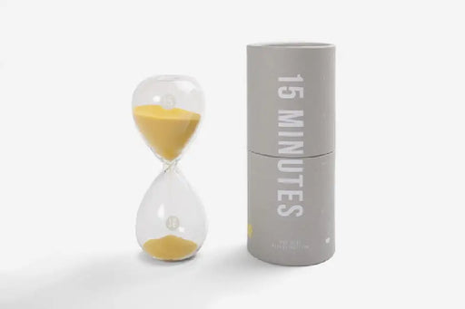 15 Minutes Timer: An Elegant Hourglass Sand Timer Which Measures 15 Minutes Precisely from the Start of Each Turn by The School of Life