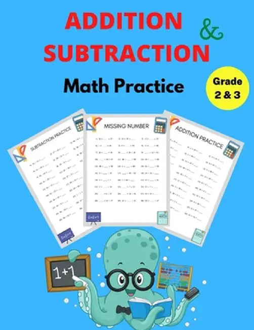 Addition and Subtraction Math Practice Grade 2&3: Math Game Book with Subtracting and Adding Double Digits by Susan Graham